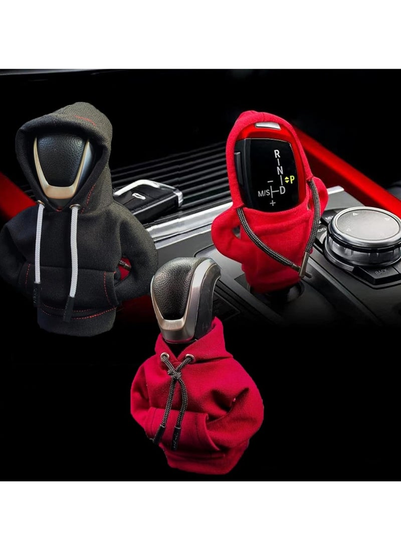 Generic Car Decoration – Red Hoodie Gear Shift Knob Cover with a Unique and Distinctive Design to Enhance Your Car’s Interior Decor  - Image 2