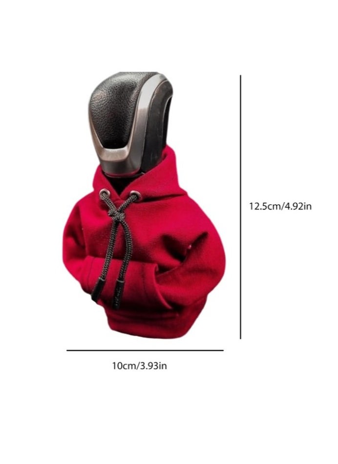 Generic Car Decoration – Red Hoodie Gear Shift Knob Cover with a Unique and Distinctive Design to Enhance Your Car’s Interior Decor  - Image 4
