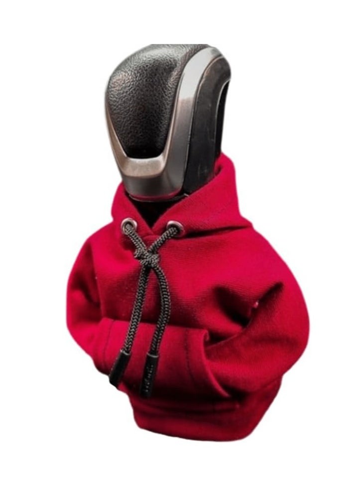 Generic Car Decoration – Red Hoodie Gear Shift Knob Cover with a Unique and Distinctive Design to Enhance Your Car’s Interior Decor  - Image 5