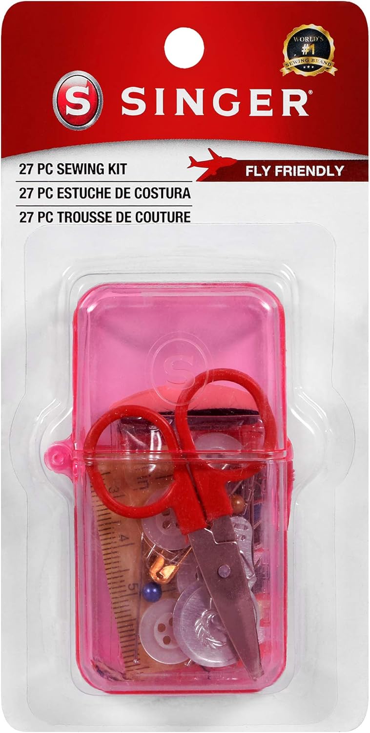 Singer Travel Sewing Kit with Mini Scissors and Assorted Notions - Multicolor - Image 4