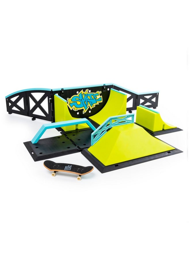 تيك ديك حديقة التزلج Sk8 Container Pro Modular Skatepark المتحولة مع لوحة أصابع حصرية للأطفال للأعمار من 6 سنوات فما فوق (قد تختلف الأنماط)  - Image 4