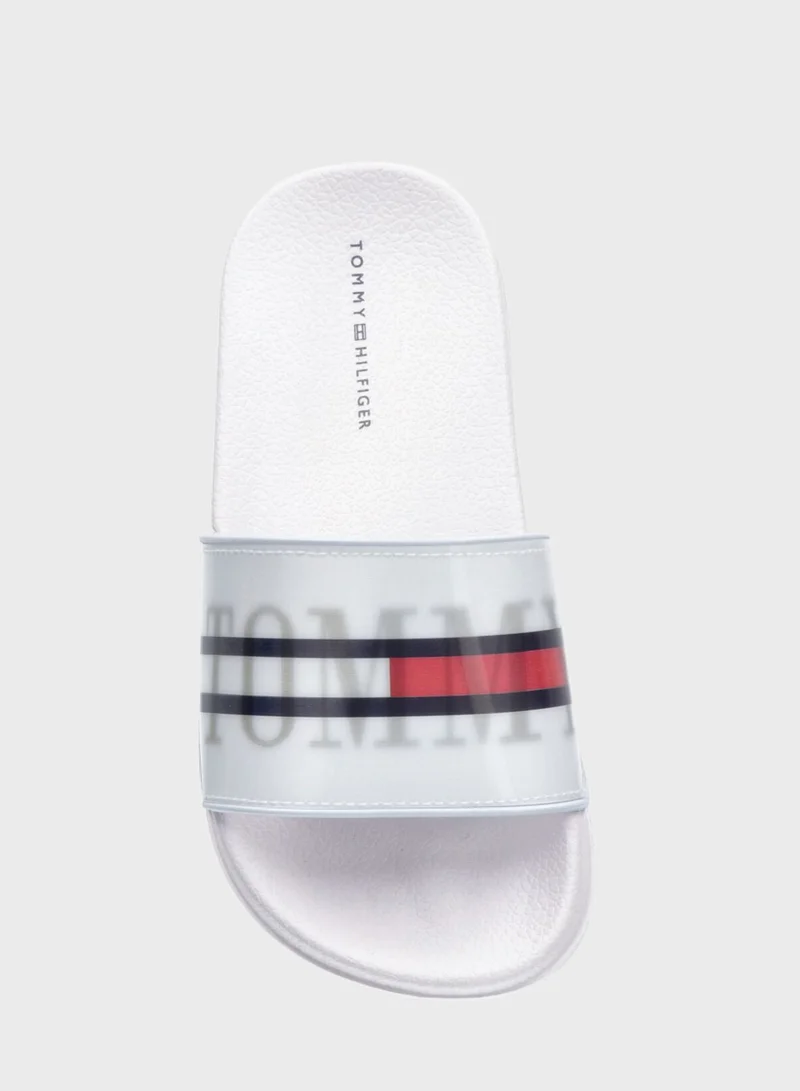 TOMMY HILFIGER Kids Slip On Slides