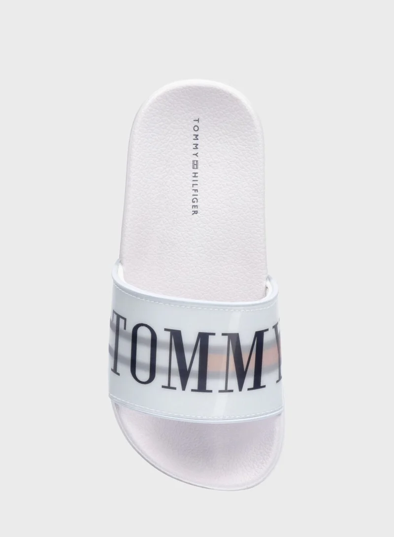 TOMMY HILFIGER Kids Slip On Slides