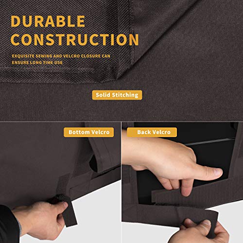 Easy-Going Outdoor TV Cover for 44 to 46 inches LCD, LED, Waterproof, Weatherproof and Dust-Proof TV Screen Protectors with Cleaning Cloth (46 inch,Chocolate) - Image 5