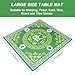 GUSTARIA Mahjong MatMahjong Game Table Mat with 3 Dice Carrying Bag315x315 Green Rubber AntiSlip Playmat for Mahjong Card Board Tile Games - Image 4