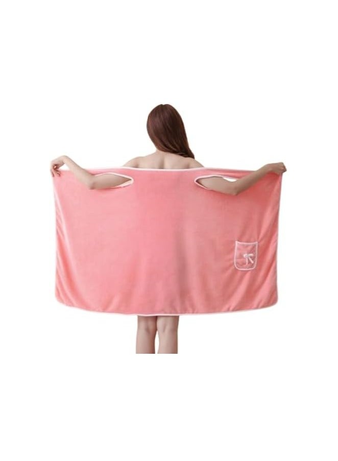 Goolsky 1pc Luxurious Coral Velvet Wearable Bath Towel Skirt for Adults - Soft, Water Absorbing, Quick Drying, No Hair Loss, Alcohol-Free, Bath Essentials for Comfortable Bathing Experience  - Image 2