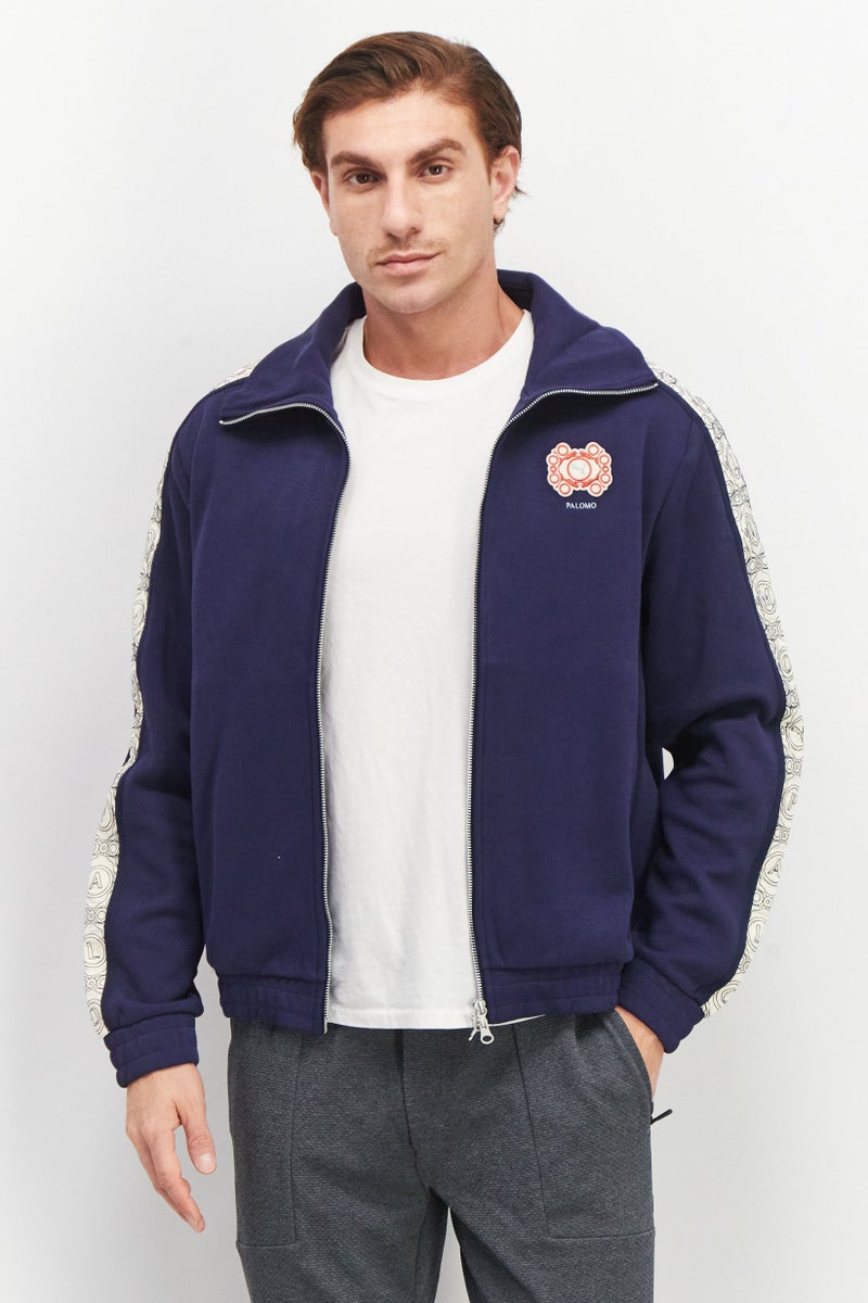 Puma x Palomo Men Sportswear Fit Long Sleeves Training Jacket, Navy Blue - Image 1