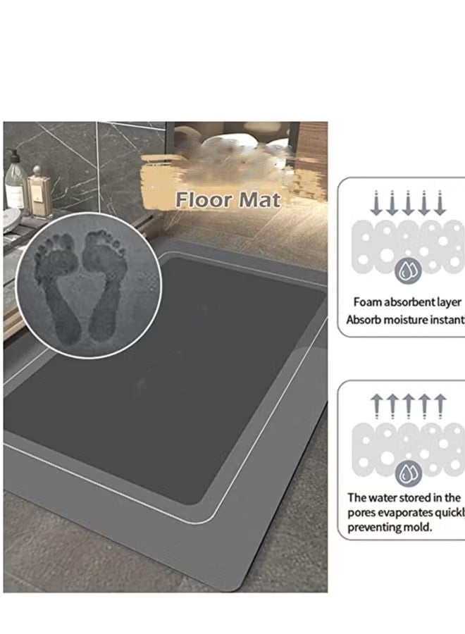 Super absorbent soft non-slip quick drying floor Bath Tub Mat - Image 4