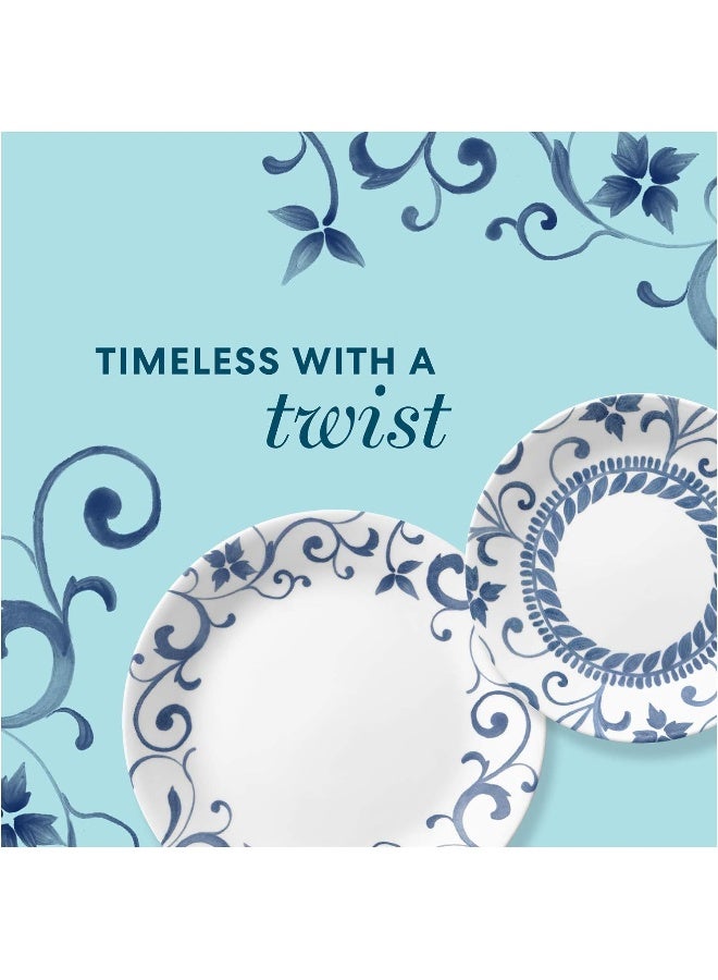 Corelle طقم أدوات مائدة كلاسيكي مقاوم للتشقق من كوريل 12 قطعة، أرتيميس 1X12 - Image 3