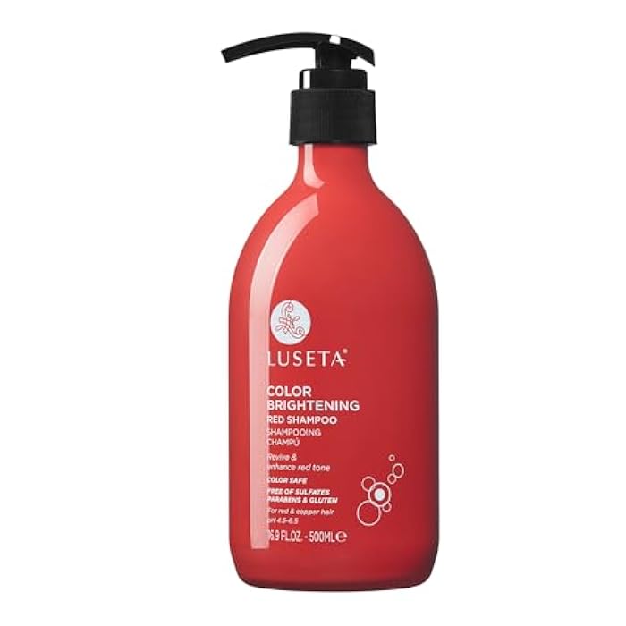 L LUSETA Luseta Color Brightening Red Shampoo for Red Hair, Enhancing Red Hair Shampoo for Color Treated, Color Depositing Shampoo for Copper Hair, Sulfate, Paraben & cruelty free 16.9oz - Image 1