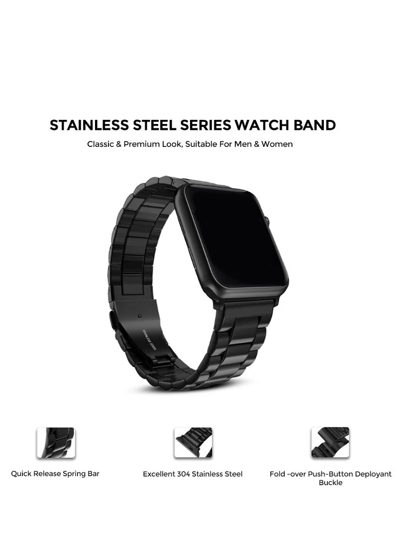 JAJEEK Stainless Steel Strap for iWatch 49mm, 46mm, 45mm, 44mm, 42mm – Blue Metal Replacement Band for Apple Watch Ultra 3, Ultra 2, Ultra, Series 10, 9, 8, 7, SE, 6, 5, 4, 3, 2, 1 – Durable, Adjustable, Elegant Design - Image 4