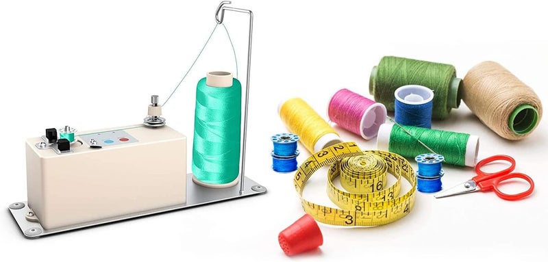 XBA Bobbin Winder, Portable Automatic Bobbin Winder, Electrical Bobbin Winder with Spool Thread Stand for Domestic and Industrial Sewing Machines - Image 5