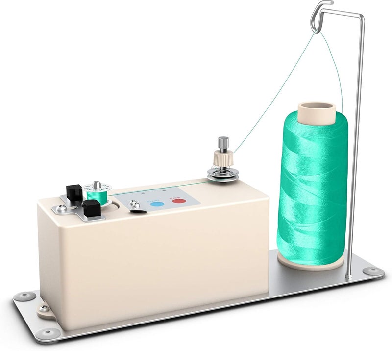 XBA Bobbin Winder, Portable Automatic Bobbin Winder, Electrical Bobbin Winder with Spool Thread Stand for Domestic and Industrial Sewing Machines - Image 1