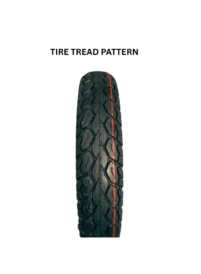 إطارات V-Tovic إطار سكوتر كهربائي مقاس 14×2.50 بدون أنبوب 60/65-254 إطار قوي مضاد للثقب بديل لسكوترات التوصيل والدراجات الكهربائية - Image 2