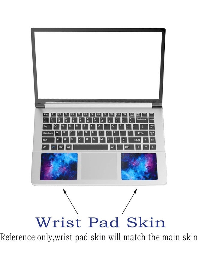 Home Trove ToLuLu Laptop Skin Sticker Decal, 12" 13" 13.3" 14" 15" 15.4" 15.6 inch Vinyl Cover Art Protector Notebook PC (Free 2 Wrist Pad Included), Decorative Waterproof Removable, Nebula Galaxy - Image 4