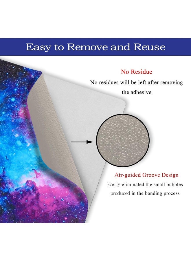 Home Trove ToLuLu Laptop Skin Sticker Decal, 12" 13" 13.3" 14" 15" 15.4" 15.6 inch Vinyl Cover Art Protector Notebook PC (Free 2 Wrist Pad Included), Decorative Waterproof Removable, Nebula Galaxy - Image 3