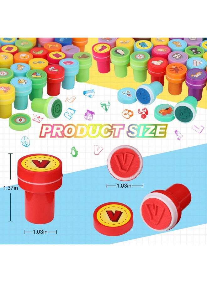 Zubebe Zubebe 150 Pcs Assorted Stampers for Kids Cute Mini Self Inking Stamps Kids Printing Supplies Birthday Party Favors for Crafts Classroom Prize, Animals, Fruits, Food, Human Tasks - Image 2