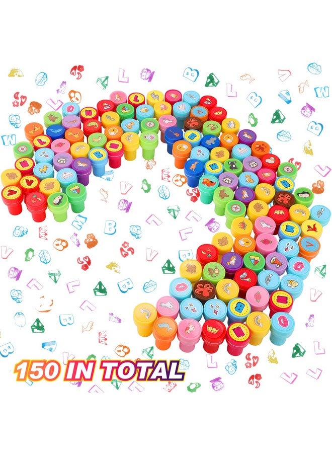 Zubebe Zubebe 150 Pcs Assorted Stampers for Kids Cute Mini Self Inking Stamps Kids Printing Supplies Birthday Party Favors for Crafts Classroom Prize, Animals, Fruits, Food, Human Tasks - Image 3