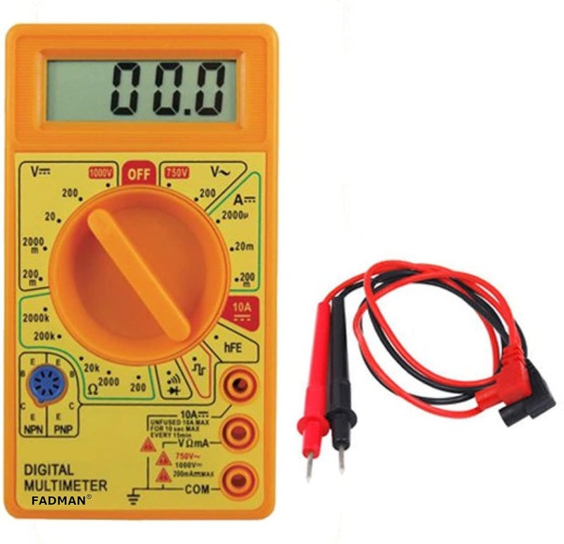Fadman FADMAN FD12 DIGITAL MULTIMETER YELLOW  - Image 1