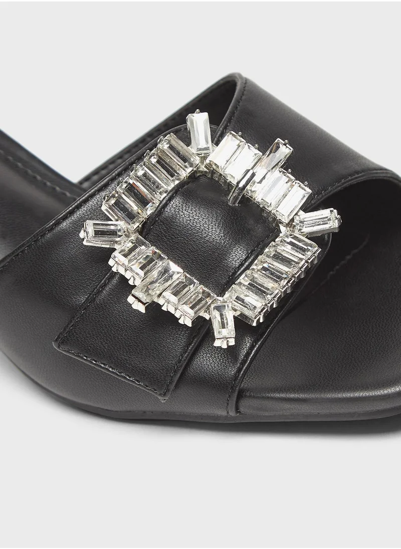 Celeste Single Strap Mid Heel Sandals