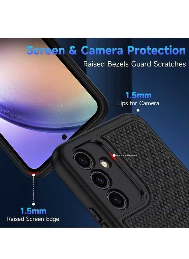 جي أس سامسونج جالاكسي A54 5G حالة الهاتف ، طبقة مزدوجة سيليكون حالة واقية تماما للصدمات ، قوي ودائم حالة الهاتف المحمول الثقيلة ، لينة رقيقة جدا antiskid الملمس مرة أخرى ، سامسونج جالاكسي A5 4 5G حالة - أسو - Image 4