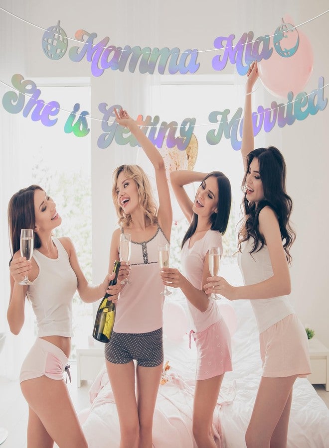 Ramciyo Mamma Mia She is Getting Married Banner, She Found Her Honey Honey, Dancing Queen Bachelorette Party Decorations, Last Disco Bridal Shower Wedding Party Decorations - Image 4