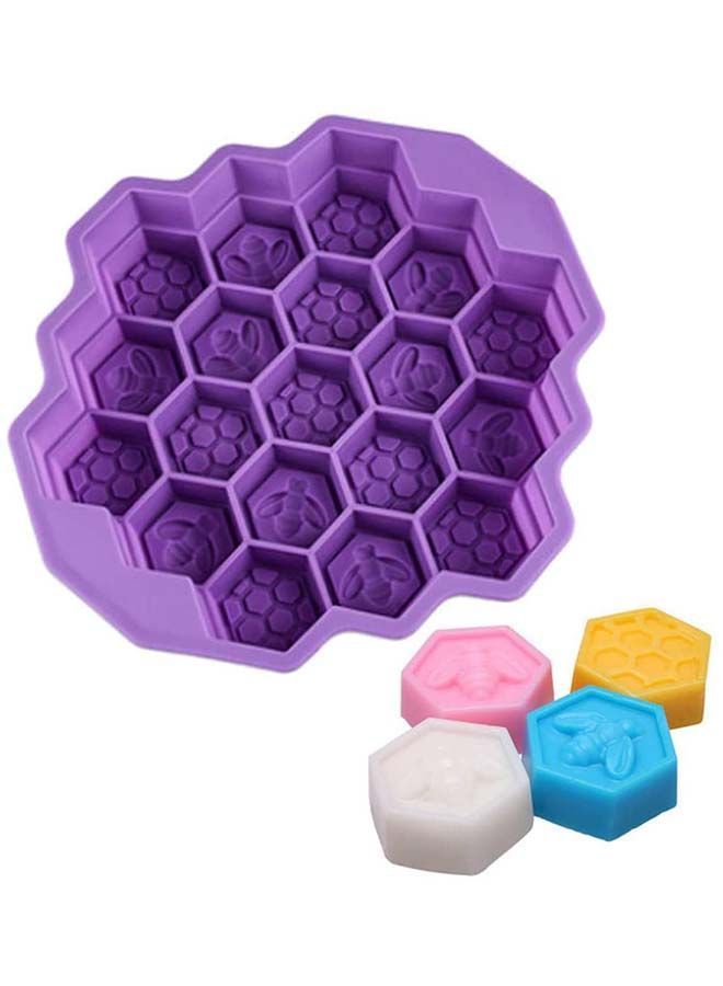 Y&D Honeycomb Bee Silicone Cake Mold Purple 30x30x5centimeter - Image 4