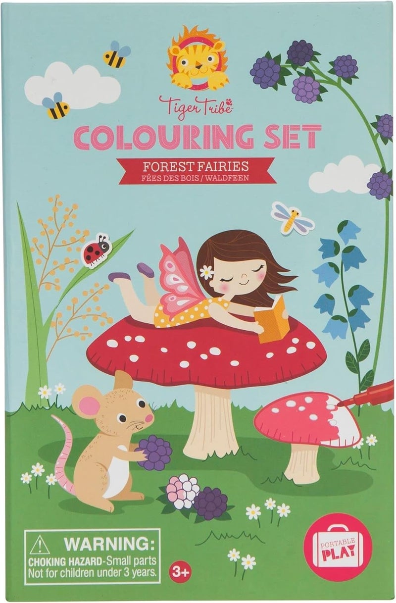 Tiger Tribe Forest Fairies Colouring Set - Image 1