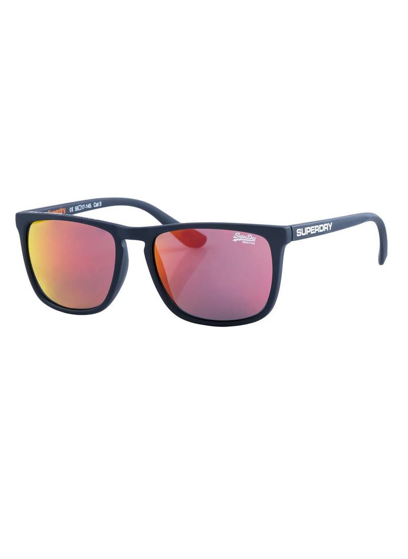 Superdry - SHOCKWAVE Full-Rim Rectangular UV Protection Sunglasses - Red - Image 1
