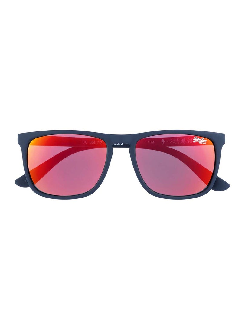 Superdry - SHOCKWAVE Full-Rim Rectangular UV Protection Sunglasses - Red - Image 1