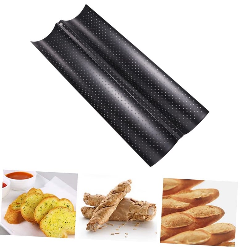 Stainless Steel Nonstick Wavy Bread Loaf Pan For Even Baking Home Kitchen - Image 3