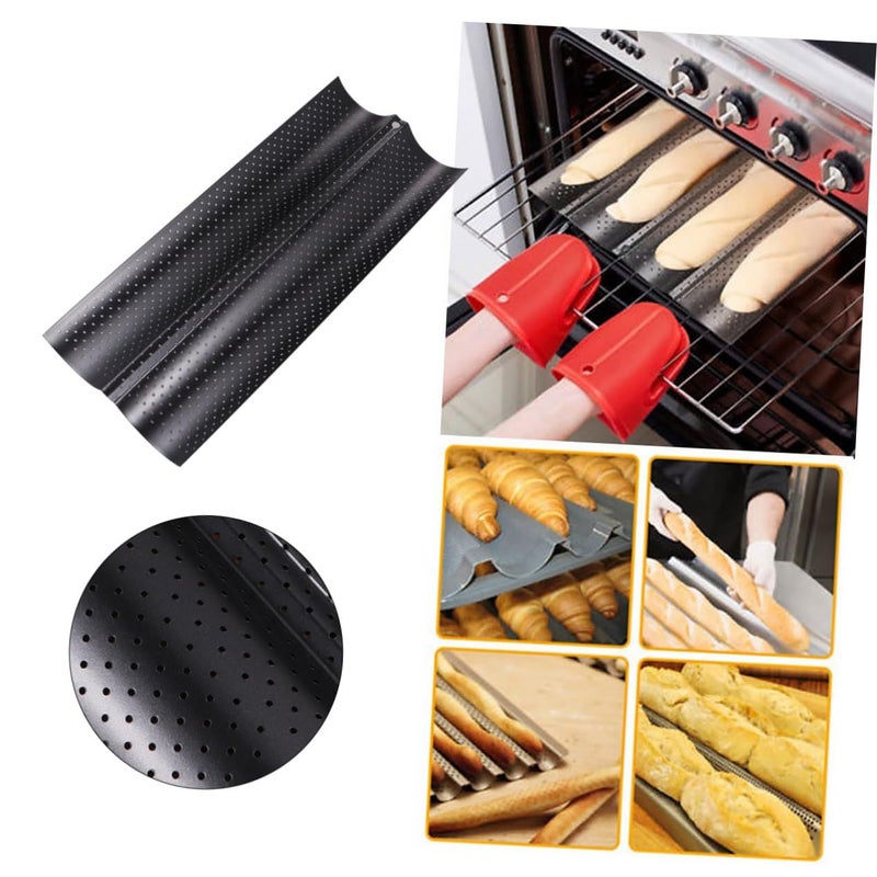 Stainless Steel Nonstick Wavy Bread Loaf Pan For Even Baking Home Kitchen - Image 4