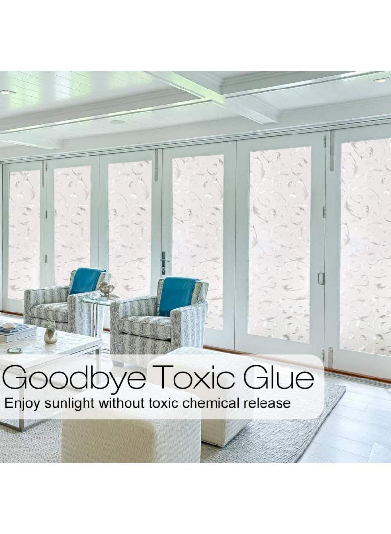 Y&D Window Film Decorative Privacy No Glue Glass Sticker For Door Home House Ofiice Heat Control Anti UV 90 x 200 cm  - Image 5