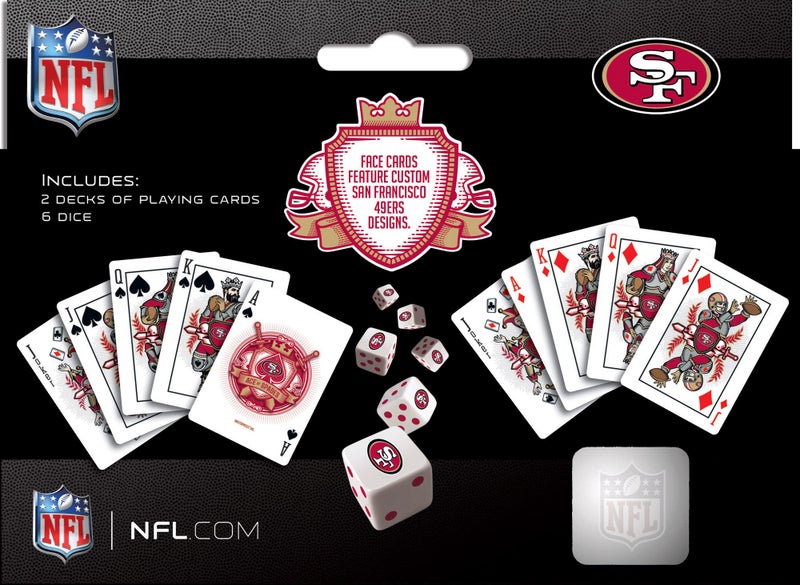 MasterPieces San Francisco 49ers Playing Cards and Dice Set - Image 4