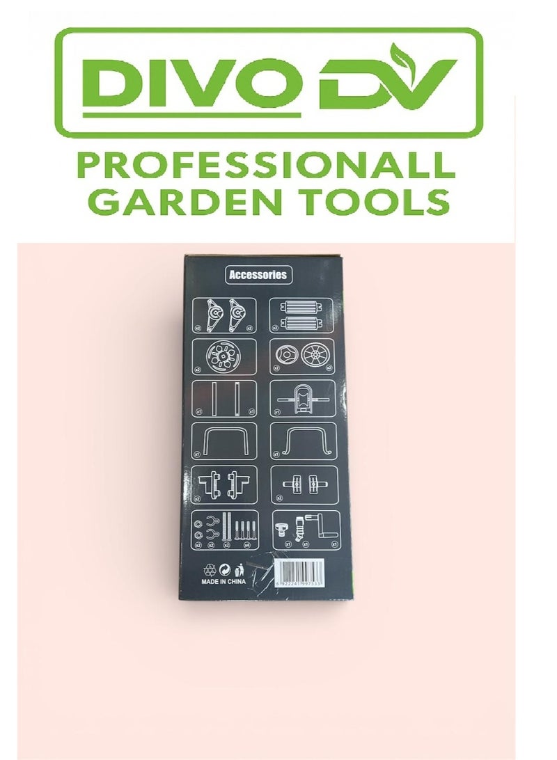 ديفو عربة لف خرطوم الحديقة الاحترافية بسعة حتى 60 متر – مع بكرة متينة بعجلات سهلة الحركة – موديل DIVO – براند DVO714-11 - Image 5