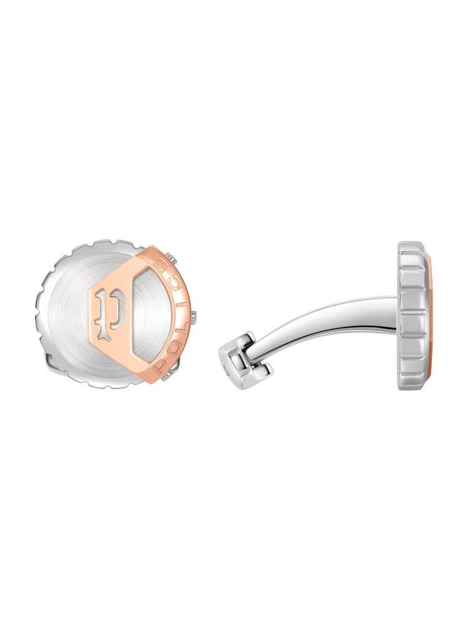 بوليس Megalithic Cufflinks For Men Stainless Steel with Rose Gold Logo