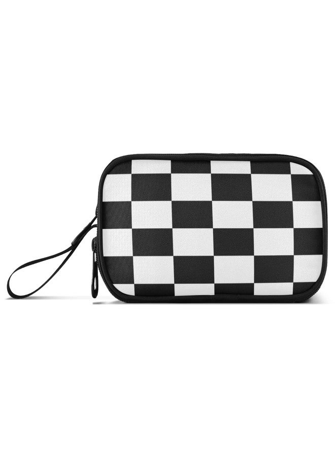 Kcldeci Buffalo Check Pencil Case, Black White Plaid Checkered Pencil Bag Storage Pouch Pen Pencil Marker Stationery Bag Holder for Middle High School College and Office - Image 1