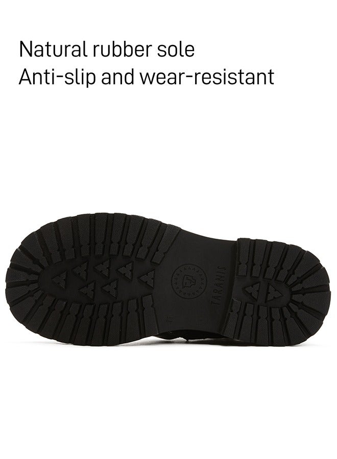 Taranis Taranis Children's Girls' Shoes Black Leather Boots  - Image 4