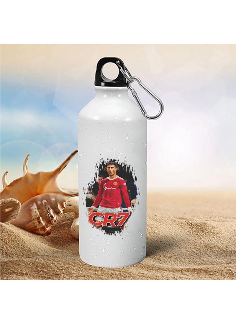 Spoil Your Wall زجاجة مياه مطبوعة عليها شعار نادي كرة القدم CR7 من Spoil Your Wall بسعة 750 مل - Image 3