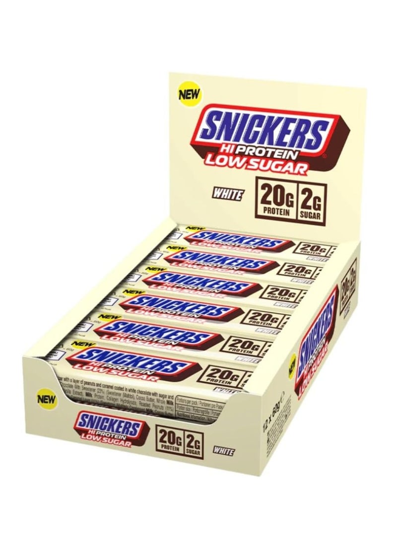 Snickers Snickers High Protein Low Sugar White Chocolate Bars 57g Pack of 12  - Image 1