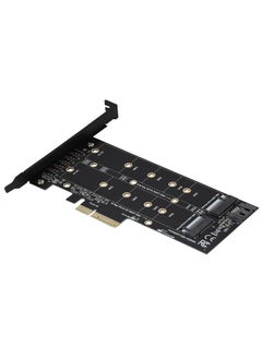 Thoraya PCI‑E 4X to M.2 NVMe SSD NGFF Adapter Card B Key M Key Expansion Dual Interface  - Image 2