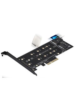 Thoraya PCI‑E 4X to M.2 NVMe SSD NGFF Adapter Card B Key M Key Expansion Dual Interface  - Image 5