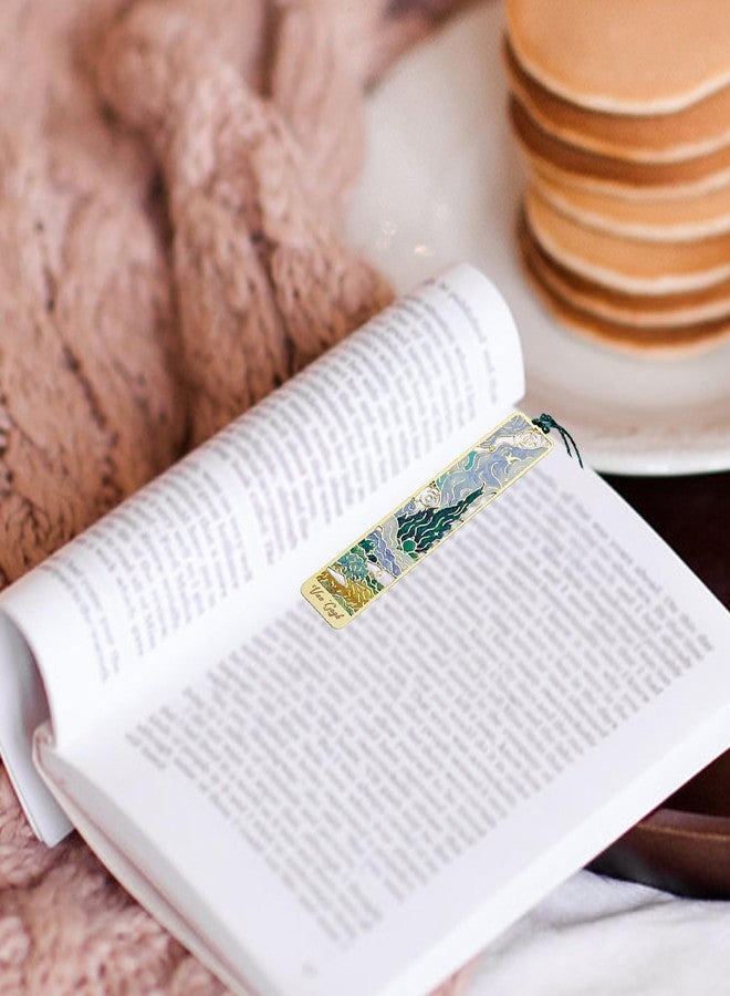 Molishan Metal Bookmark 4pcs with Tassel - Oil Painting Style Van Gogh Monet Cute Book Marks for Reading Women Men Teens Book Lovers Gifts - Image 5