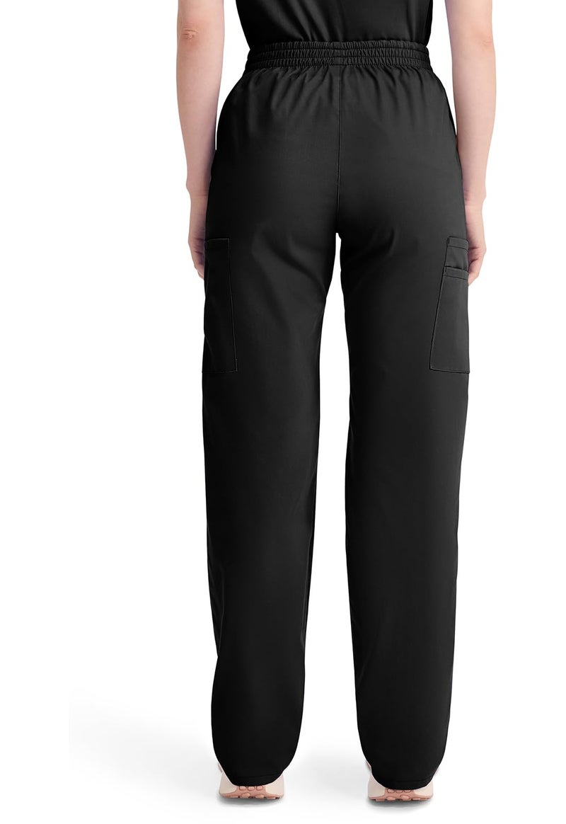 Dickies Women's EDS Signature Scrubs Missy Fit Pull-On Cargo Pant, Black, Medium - Image 4
