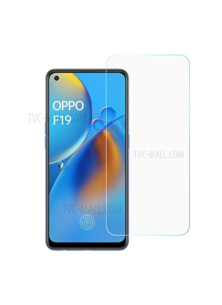 NQ 0.3mm Tempered Glass Screen Protector for Oppo F19, Arc Edge Phone Protector Film 
