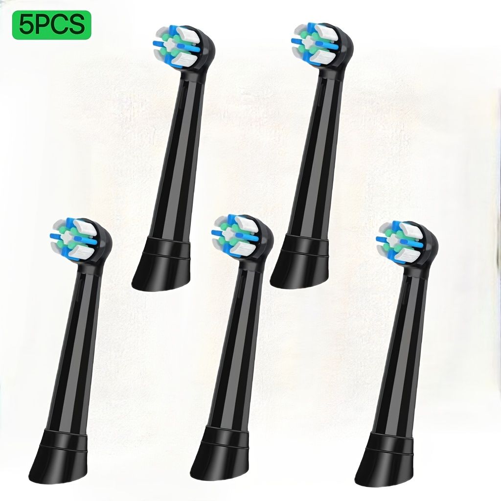 5 Pcs White Electric Toothbrush Replacement Heads Compatible With Oral B IO Deep Clean Series Medium Bristles