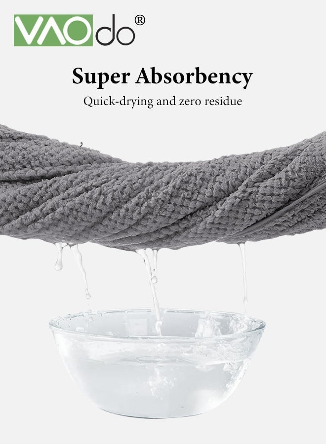 فاو دو مجموعة من 2 قطعة من مناشف الحمام، منشفة حمام خفيفة الوزن منسوجة بحياكة كابل، منشفة فائقة النعومة وذات قدرة امتصاص عالية 35*75 سم ومنشفة حمام 70*140 سم - Image 4