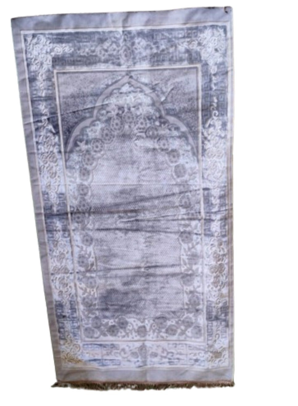 Prayer Mat 614GSM Anti-Slip Velvet Top Islamic Prayer Mat New Design Thick Padded Sajadah Prayer Rug for Men Women Eid Gift Ramadan ( 140cm X 72cm)