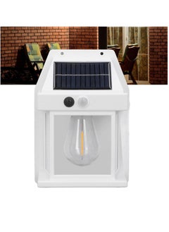 بيوينتي Outdoor Solar Fence Wall LED Light Tungsten Filament Bulb Night Lamp For Courtyard Backyard Garden And Garage Decorative  - Image 3