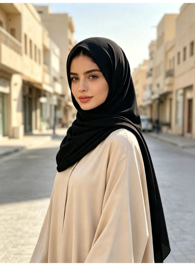Sellcy Muslim Hijab for Women Abaya Scarf Soft & Breathable with Full Neck Coverage - Image 3